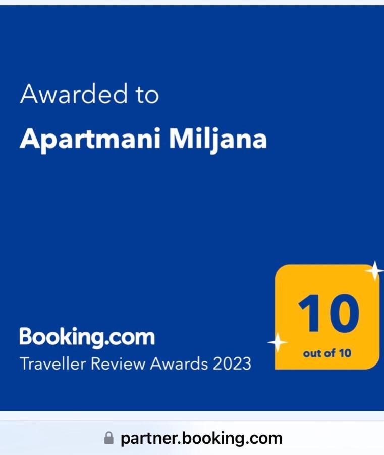 Apartmani Miljana بار المظهر الخارجي الصورة