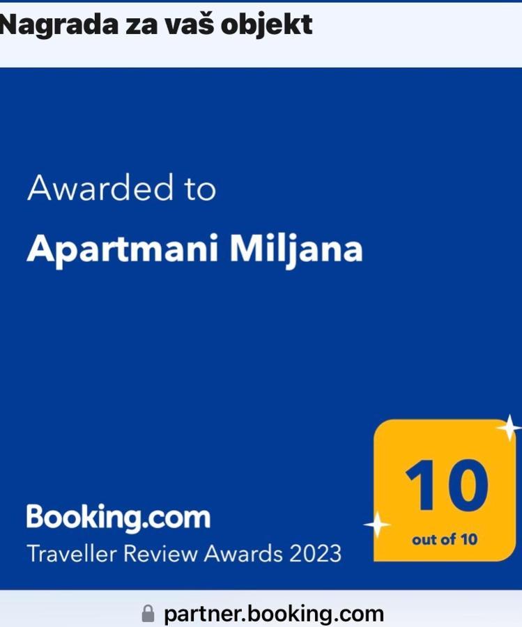 Apartmani Miljana بار المظهر الخارجي الصورة